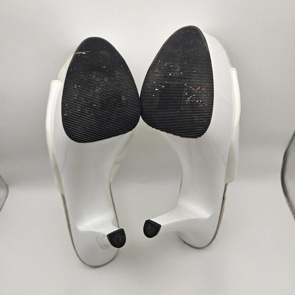 Pleaser Kiss-201 Well Worn White Dance 6" Heel 1.75" Platform Pole Size 10 READ - Picture 6 of 9